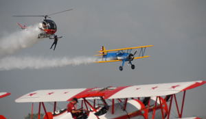 Travel planning often involves making airline connections / Making Connections, St.Pete Airshow, St. Peterburg, FL - (c) 2006 Ted Grellner